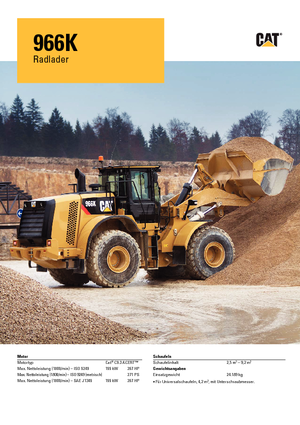 Ładowarki kołowe Caterpillar 966K