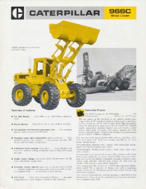 Ładowarki kołowe Caterpillar 966C