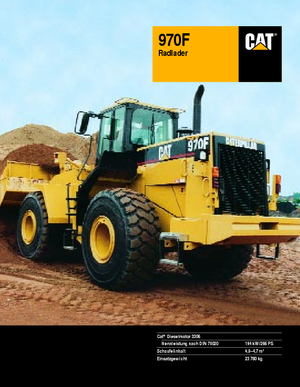 Ładowarki kołowe Caterpillar 970 F-StVZO