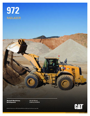 Ładowarki kołowe Caterpillar 972
