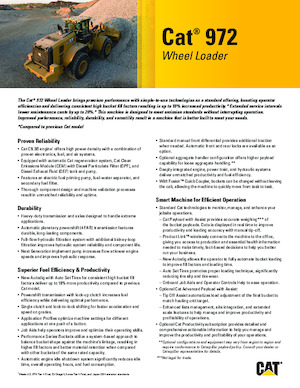 Ładowarki kołowe Caterpillar 972
