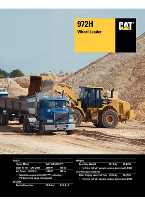 Ładowarki kołowe Caterpillar 972H