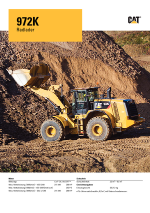 Ładowarki kołowe Caterpillar 972K