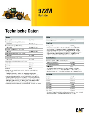 Ładowarki kołowe Caterpillar 972M