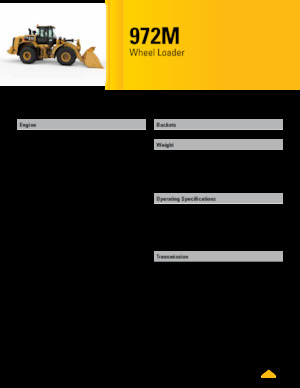 Ładowarki kołowe Caterpillar 972M