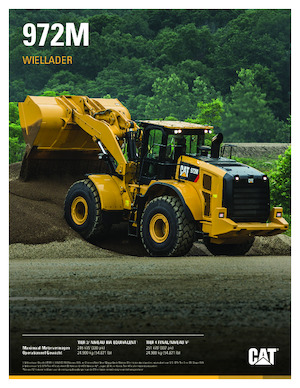 Ładowarki kołowe Caterpillar 972M