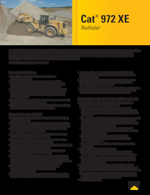 Ładowarki kołowe Caterpillar 972XE