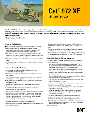 Ładowarki kołowe Caterpillar 972XE