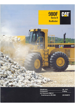 Ładowarki kołowe Caterpillar 980 F II