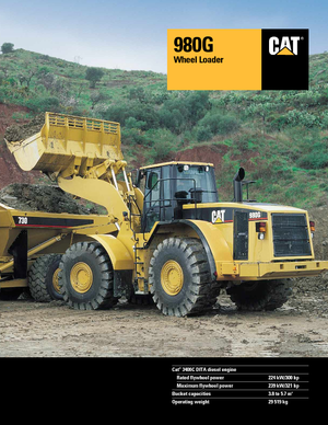 Ładowarki kołowe Caterpillar 980 G