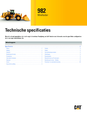 Ładowarki kołowe Caterpillar 982