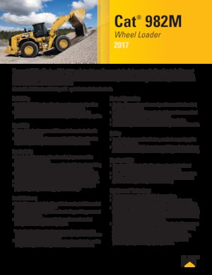 Ładowarki kołowe Caterpillar 982M