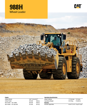 Ładowarki kołowe Caterpillar 988H