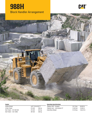 Ładowarki kołowe Caterpillar 988H