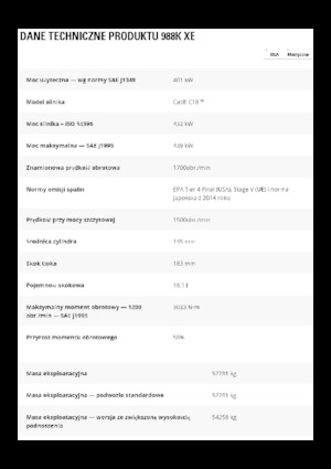Ładowarki kołowe Caterpillar 988K XE