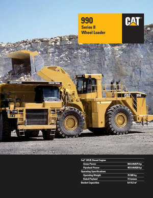 Ładowarki kołowe Caterpillar 990 II