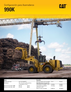 Ładowarki kołowe Caterpillar 990K