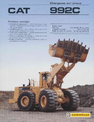 Ładowarki kołowe Caterpillar 992C