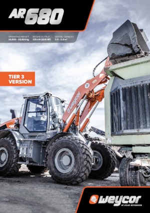 Ładowarki kołowe weycor AR 680