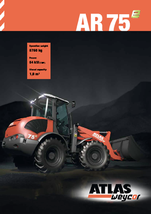 Ładowarki kołowe Atlas-weycor AR 75 e