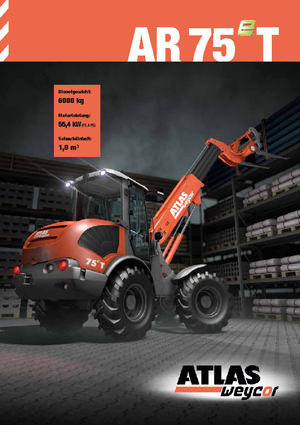 Ładowarki kołowe Atlas AR 75 T