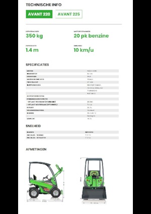 Ładowarki kołowe Avant Tecno Avant 220