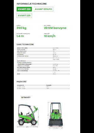 Ładowarki kołowe Avant Tecno Avant 220