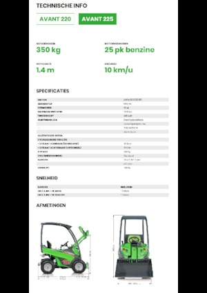 Ładowarki kołowe Avant Tecno Avant 225