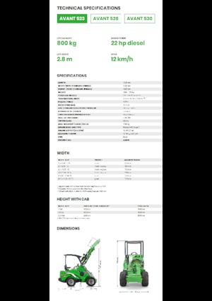 Ładowarki kołowe Avant Tecno Avant 523