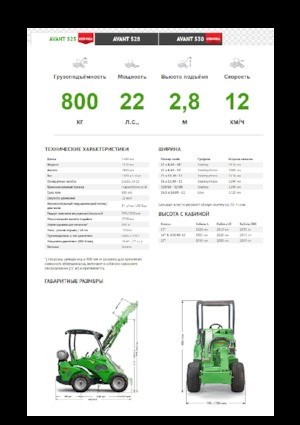 Ładowarki kołowe Avant Tecno Avant 523