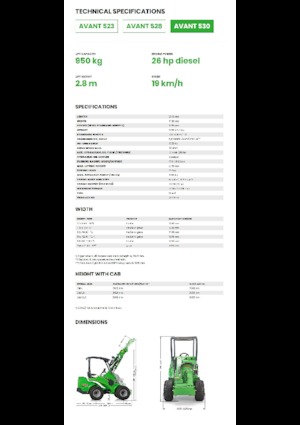 Ładowarki kołowe Avant Tecno Avant 530