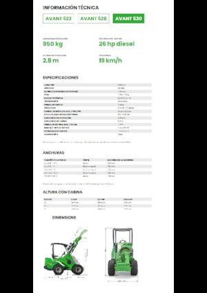 Ładowarki kołowe Avant Tecno Avant 530