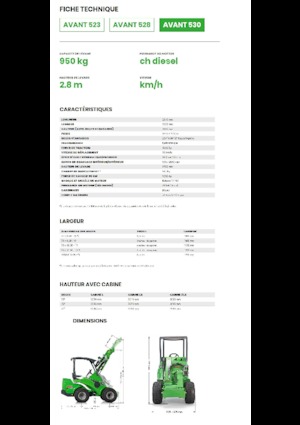 Ładowarki kołowe Avant Tecno Avant 530