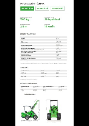 Ładowarki kołowe Avant Tecno Avant 630