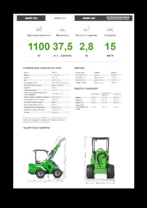 Ładowarki kołowe Avant Tecno Avant 635