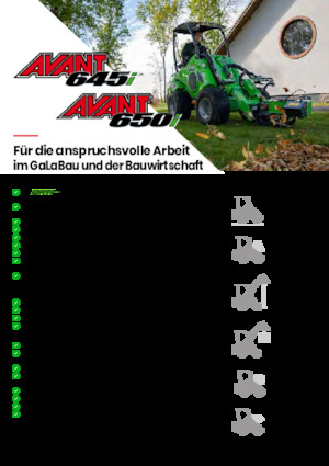 Ładowarki kołowe Avant Tecno Avant 650