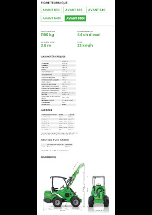 Ładowarki kołowe Avant Tecno Avant 650