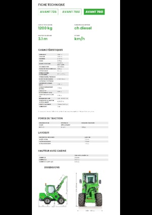 Ładowarki kołowe Avant Tecno Avant 760i