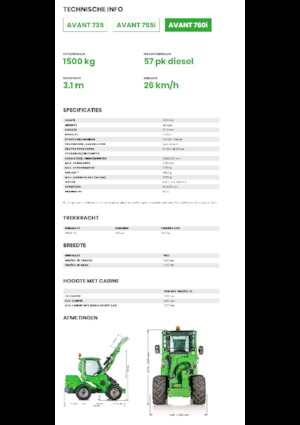 Ładowarki kołowe Avant Tecno Avant 760i