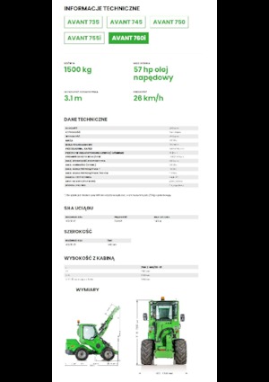 Ładowarki kołowe Avant Tecno Avant 760i