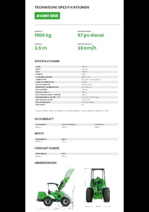 Ładowarki kołowe Avant Tecno Avant 860i