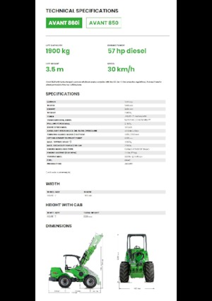 Ładowarki kołowe Avant Tecno Avant 860i