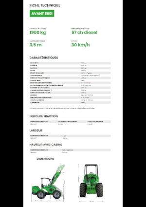 Ładowarki kołowe Avant Tecno Avant 860i