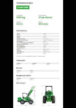 Ładowarki kołowe Avant Tecno Avant 860i