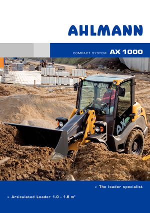 Ładowarki kołowe Ahlmann AX 1000