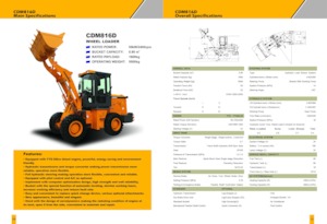 Ładowarki kołowe Lonking CDM816D