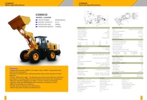 Ładowarki kołowe Lonking CDM835