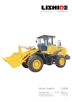 Ładowarki kołowe Lishide CL936-3