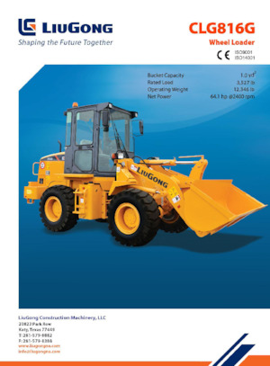 Ładowarki kołowe Liugong CLG816G 