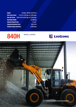 Ładowarki kołowe Liugong 840H 